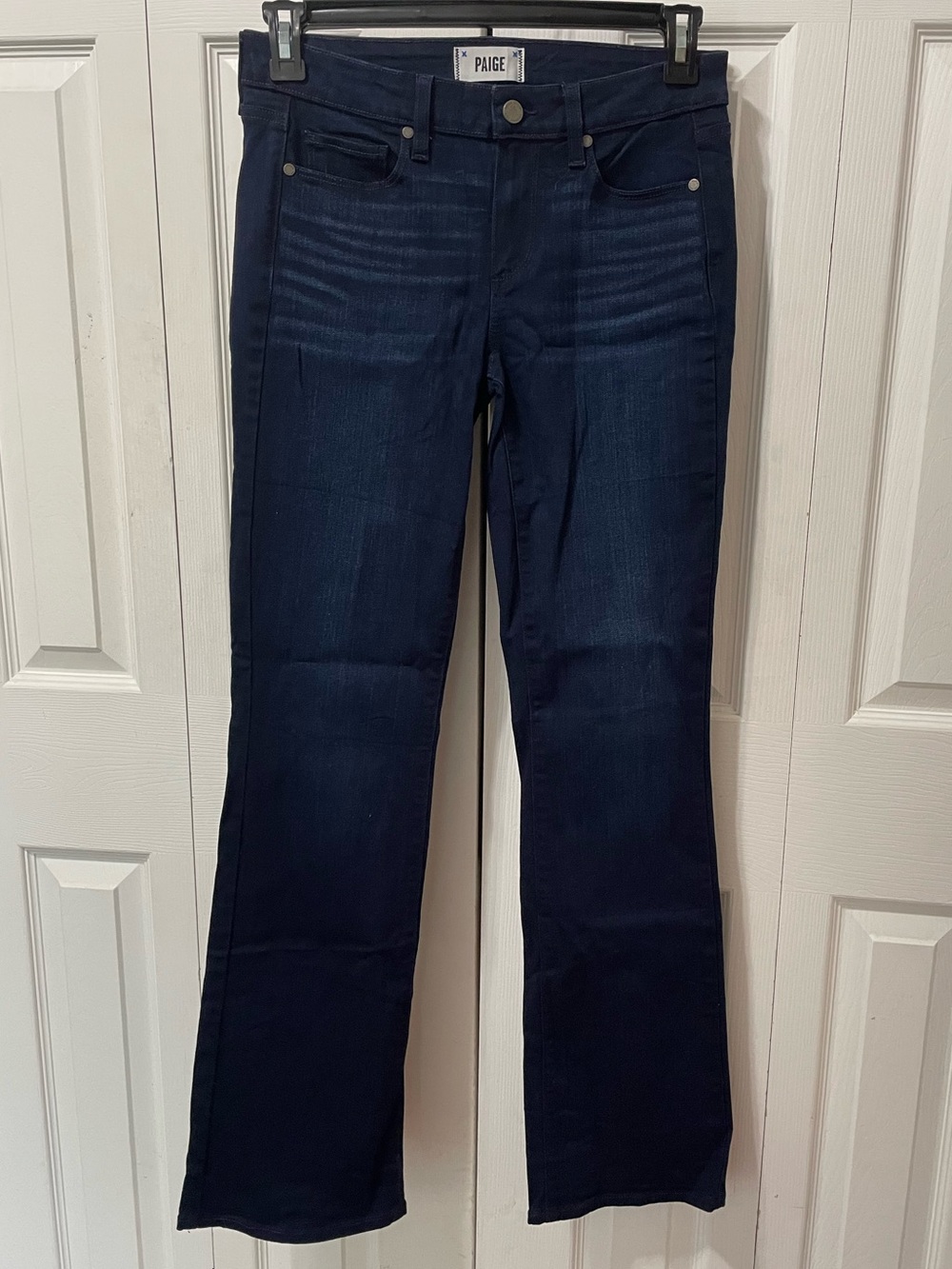 PAIGE Manhattan Women's Dark Navy Boot Cut Jeans